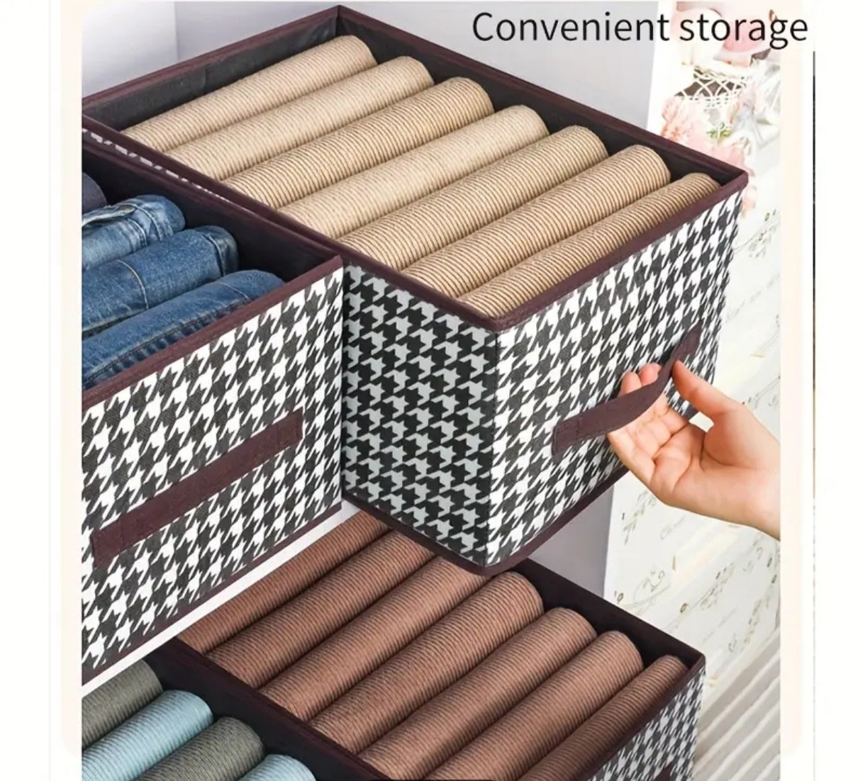 Caja aplicable para organizar