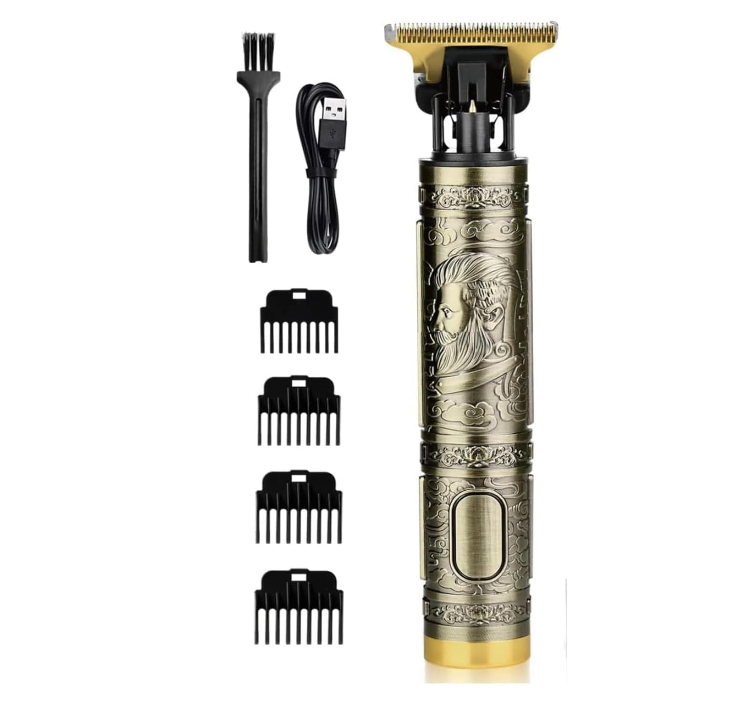 Afeitadora eléctrica inalámbrica T9 para hombres, máquina de corte de pelo, cortadora de pelo, cortadora de barba, USB,