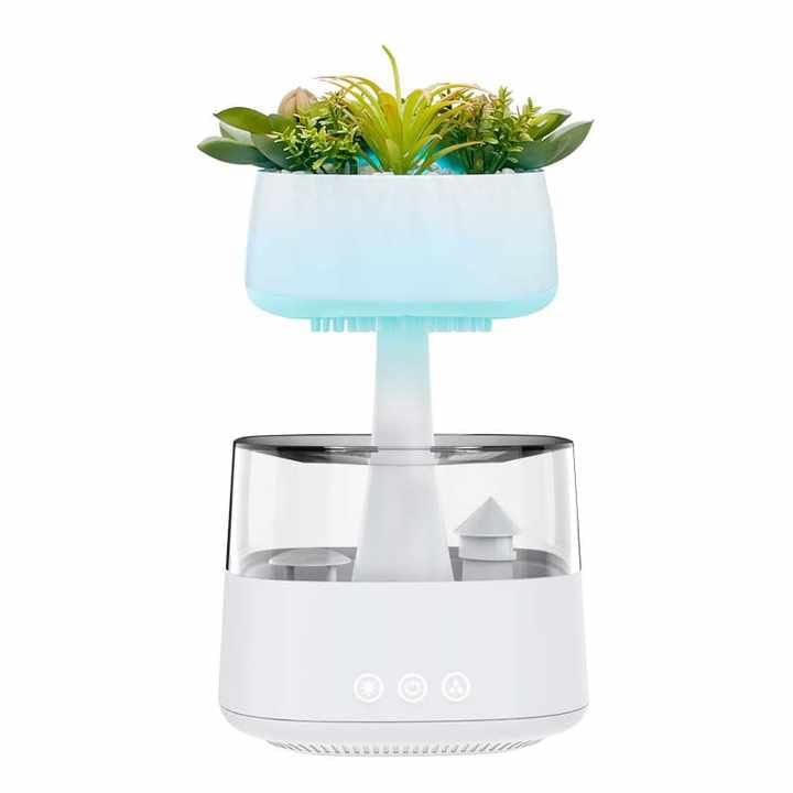 Humidificador Nube De Lluvia Con Bluetooth Usb Luces Control