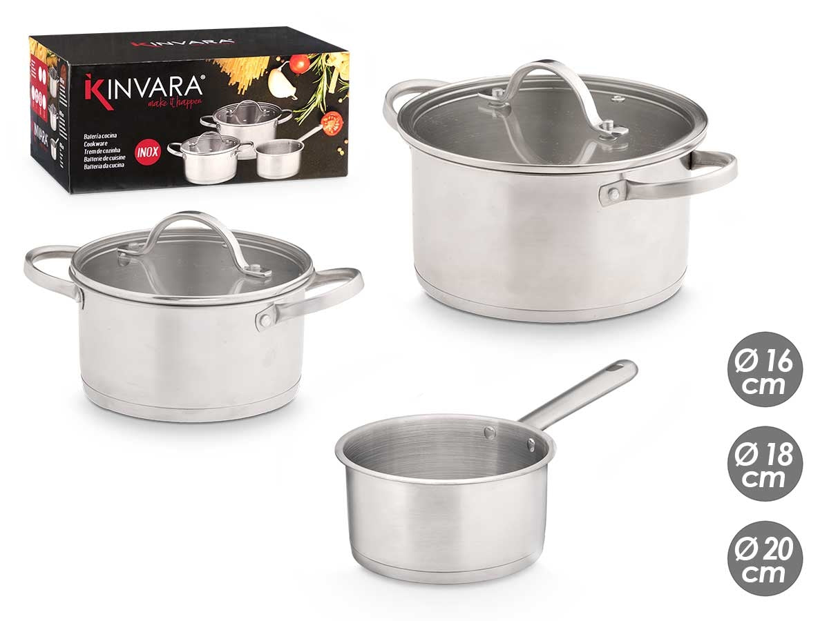 BATERIA COCINA 6 PIEZAS INDUCCIÓN