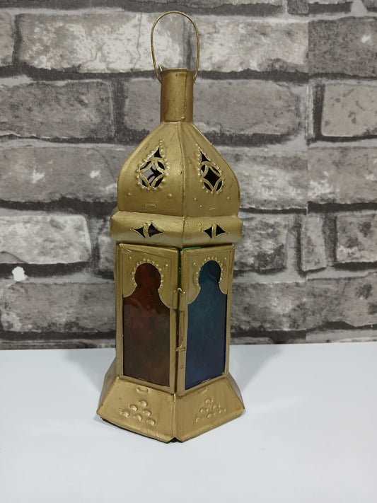 Porta Vela Árabe Cúpula Cristal Multicolor (27 cm×10 cm) 9.90