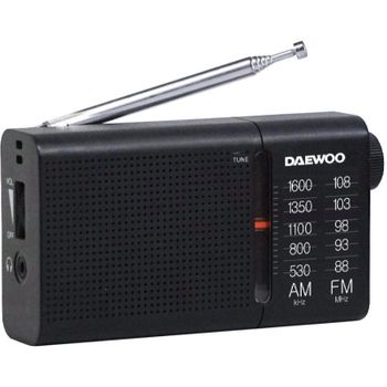 Radio Portátil Daewoo Dw1119/ Negra