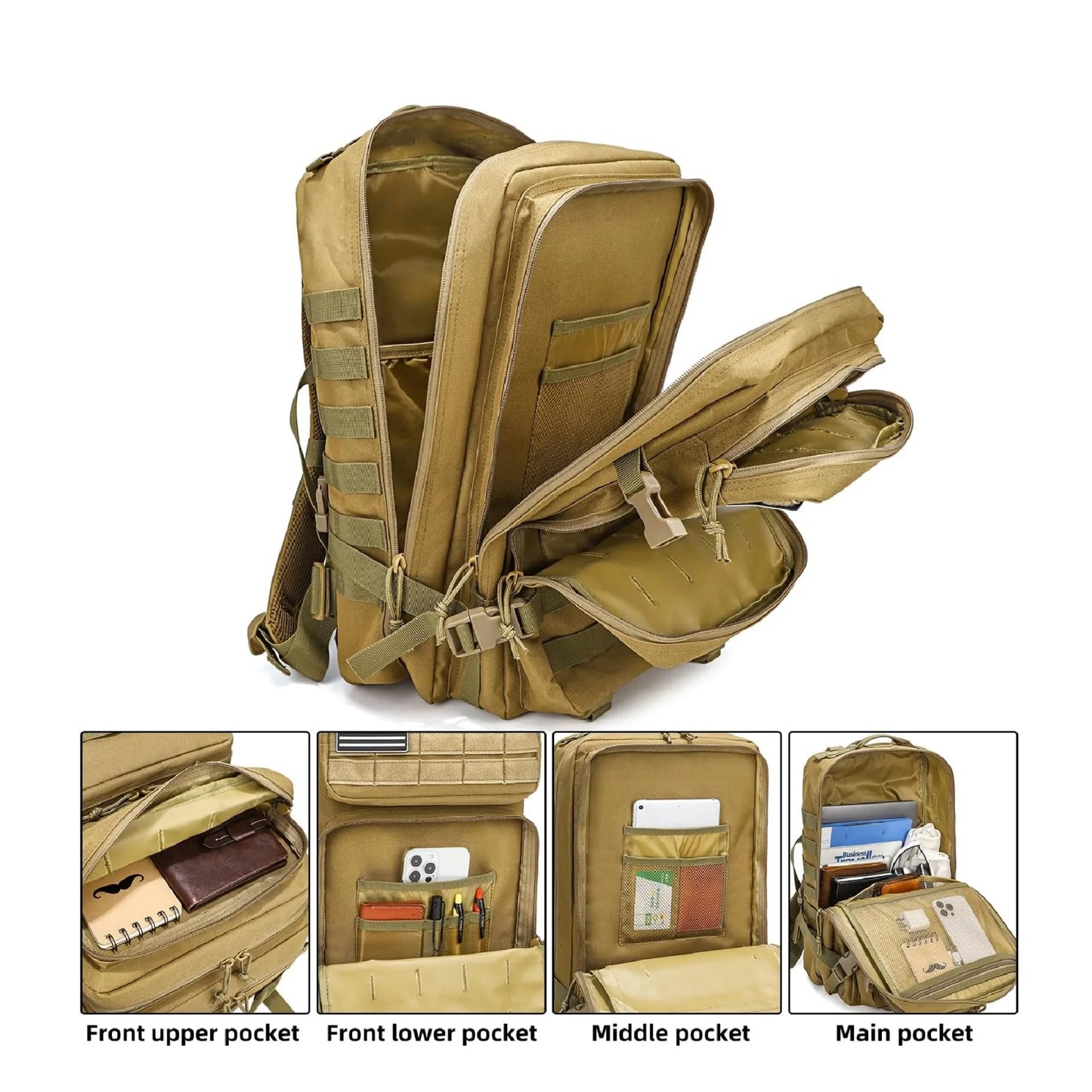 Mochila táctica militar de 40L