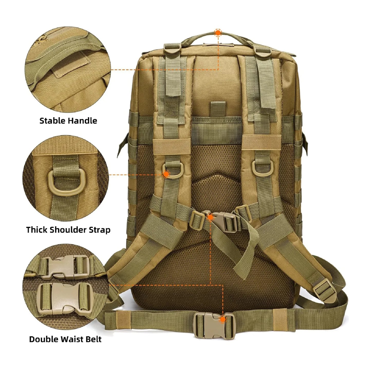 Mochila táctica militar de 40L