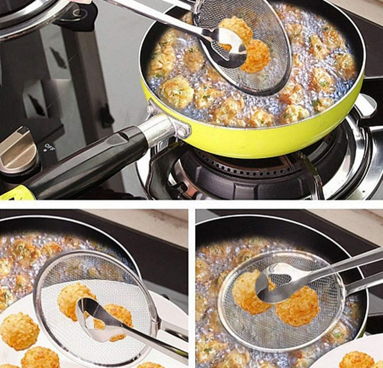 Pinz Colador de aceite de acero