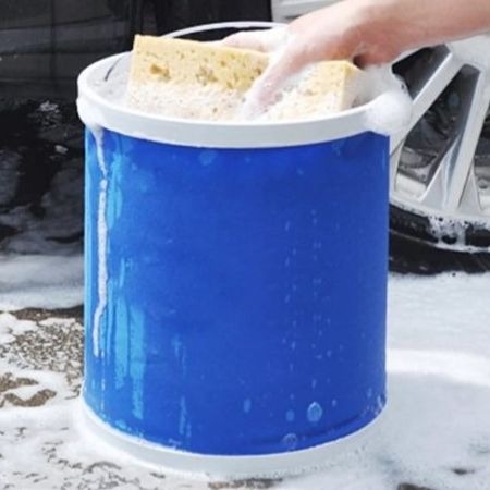 Cubo plegable, 11 L, portátil