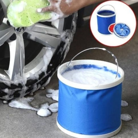 Cubo plegable, 11 L, portátil