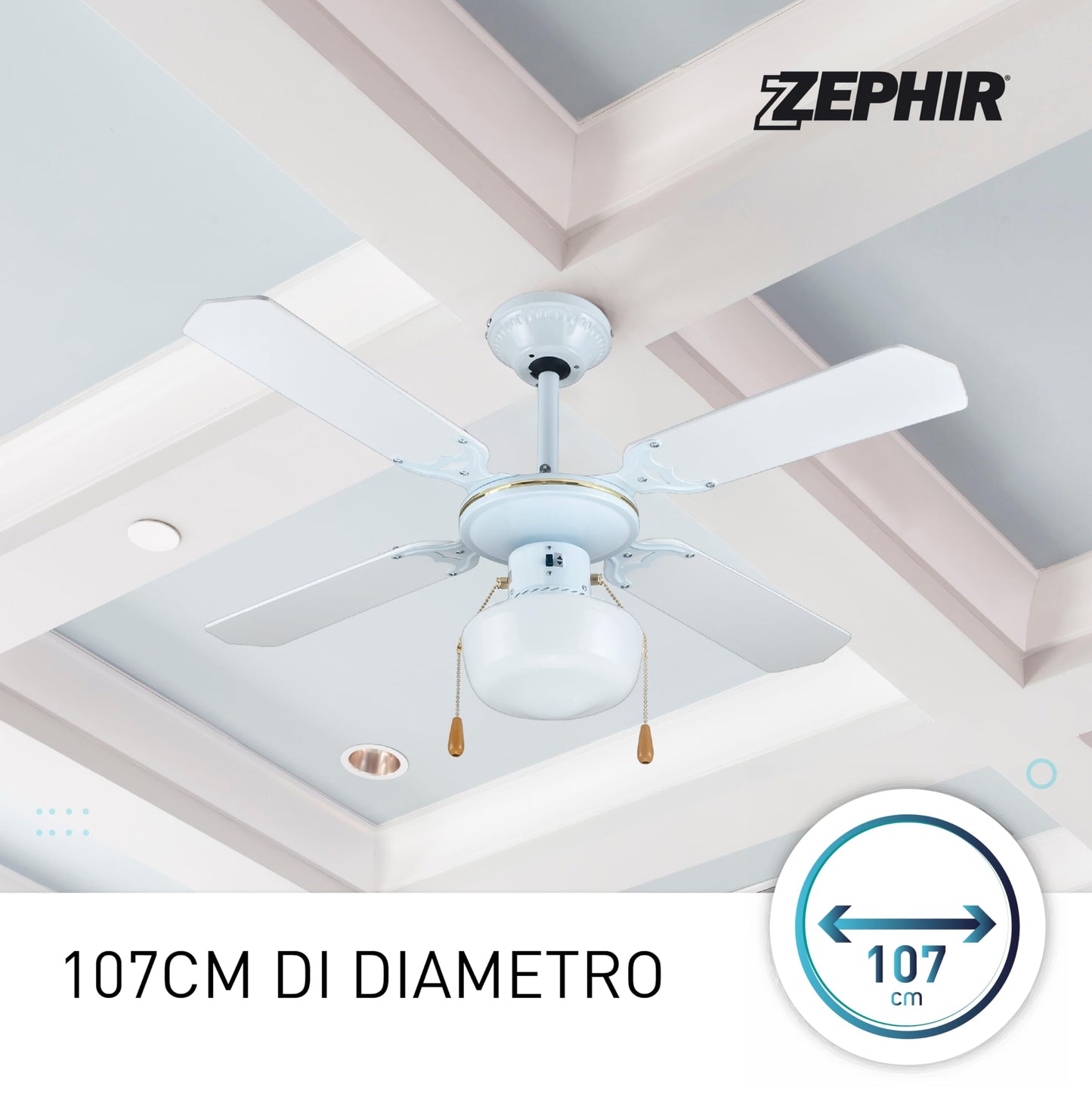 VENTILADOR DE TECHO CON LUZ