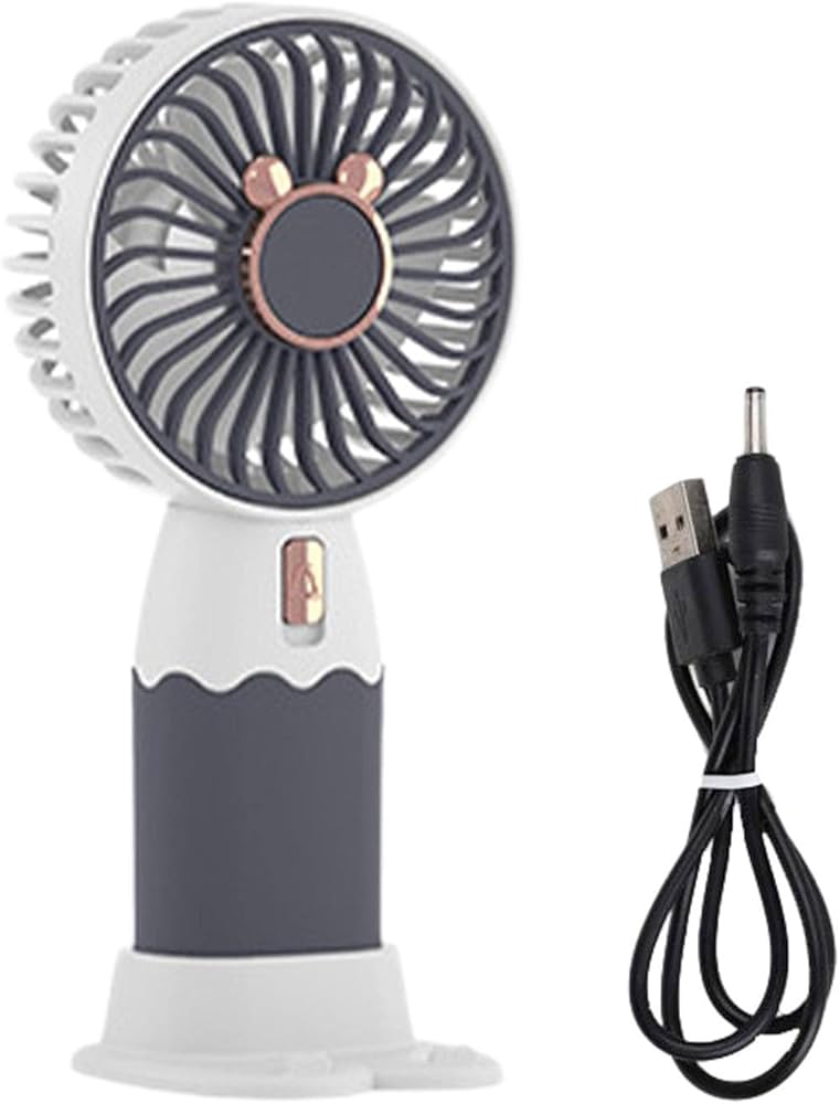 Mini Ventilador Portatil De Mano Recargable Soporte Celular