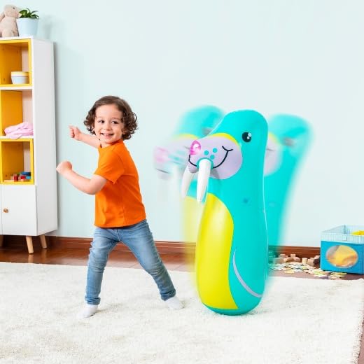 Saco Boxeo Hinchable Infantil Animales 91 cm