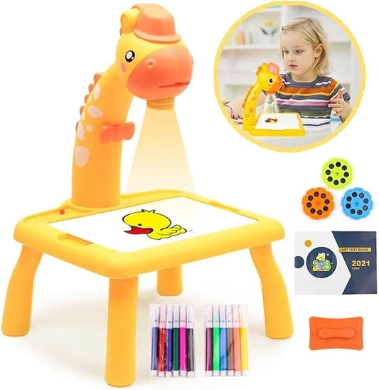 Table con Proyector de Dibujo para Niños – Mesa de Dibujo con Luz y Música | Para Niños de 3 Años en Adelante