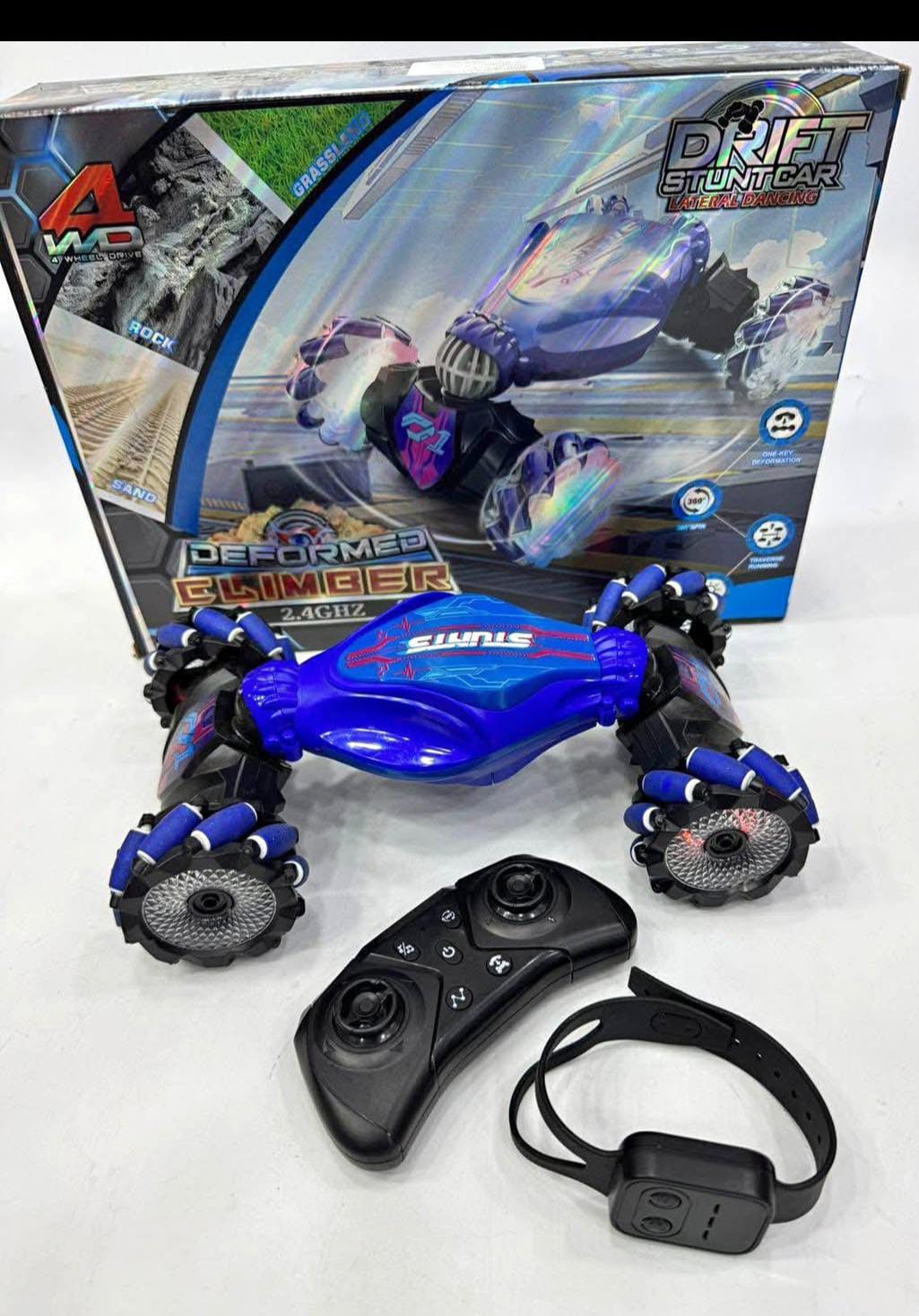 Carro acrobata de control remoto y sensor de mano