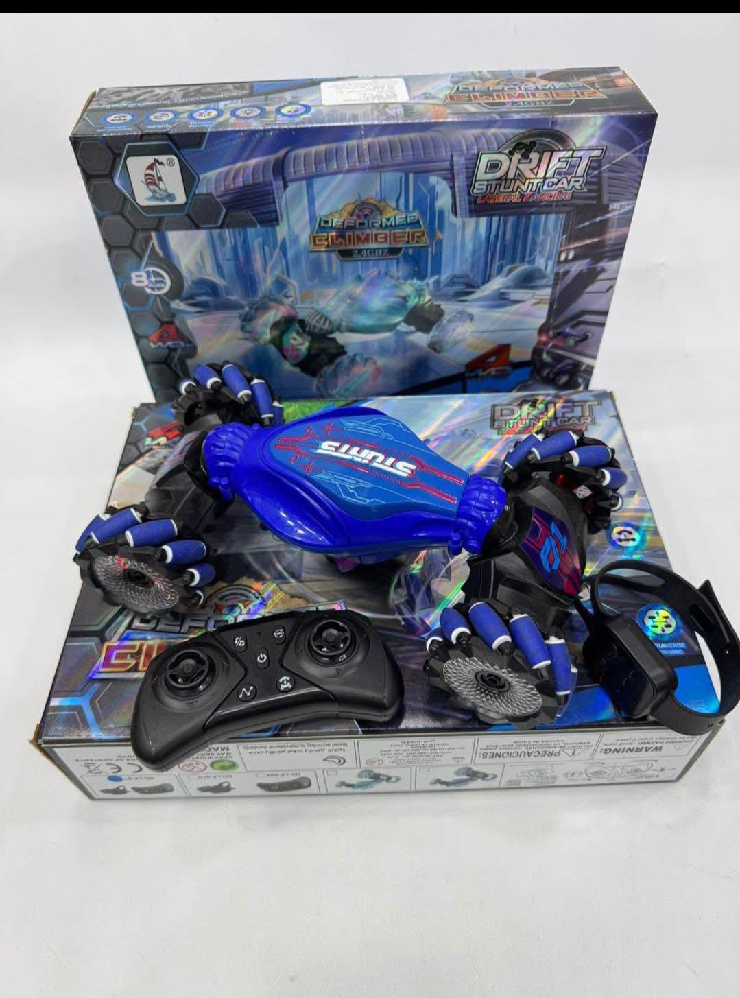 Carro acrobata de control remoto y sensor de mano