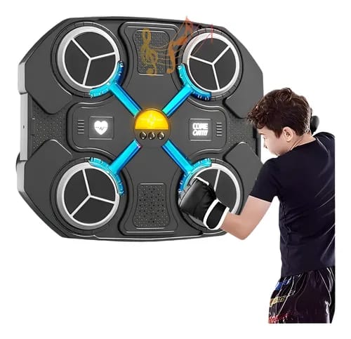 Entrenador De Boxeo Máquina Musical Electrónica + Guantes Bluetooth