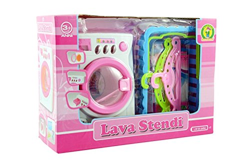 Lavadora De Juguete Con Movimiento Y Accesorios