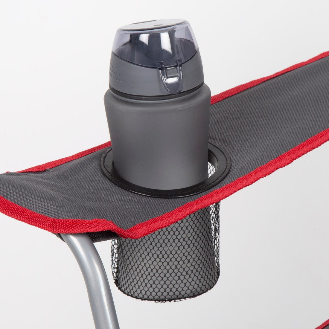 Silla baja plegable camping gris