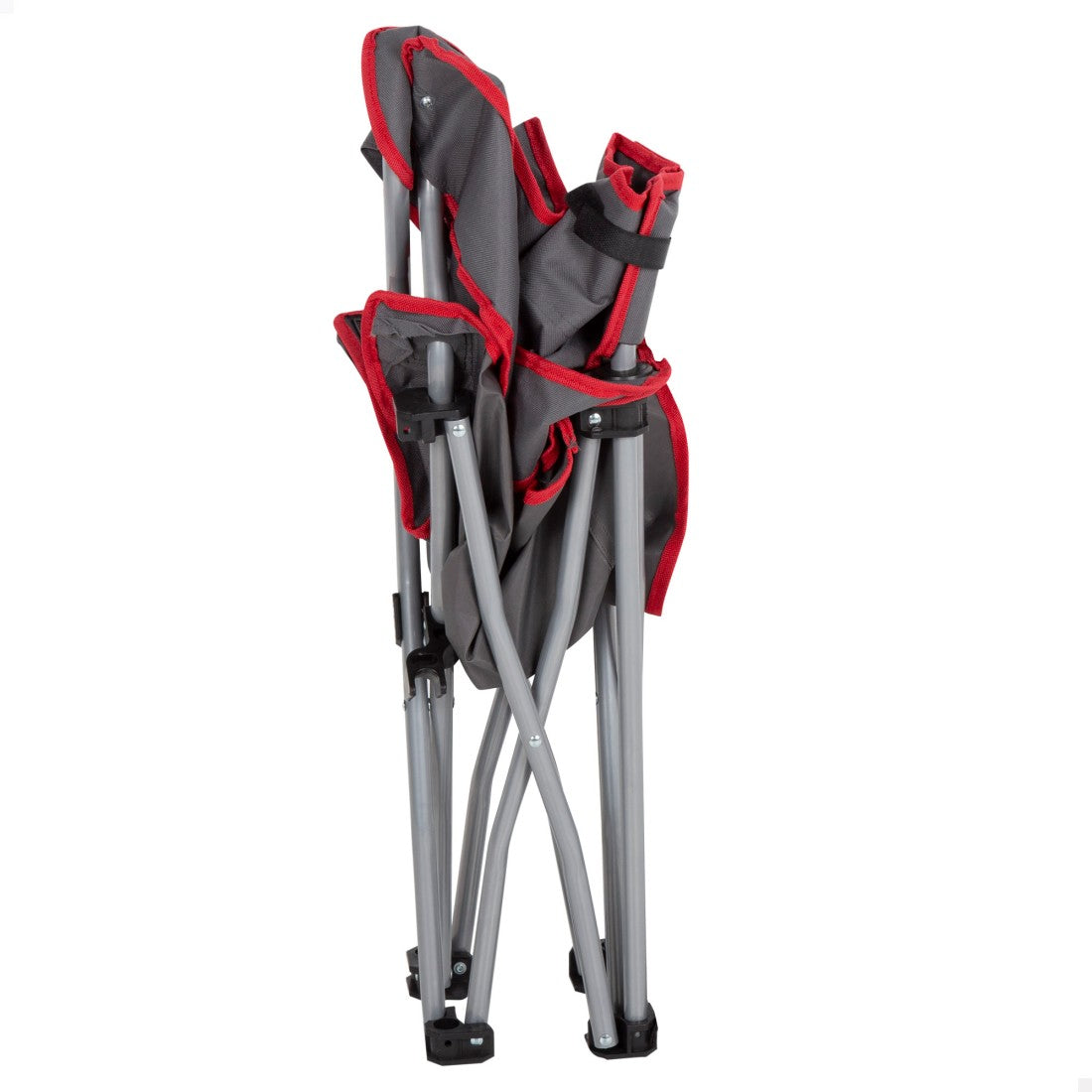 Silla baja plegable camping gris