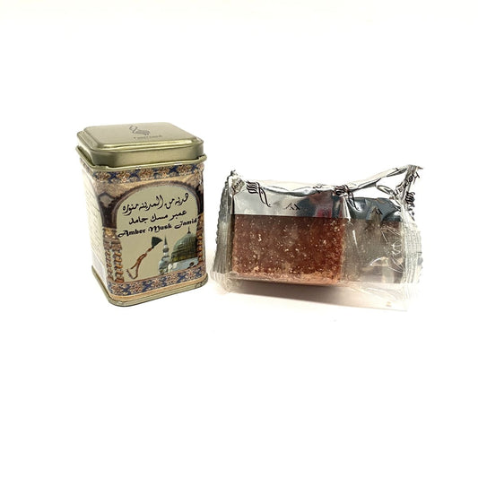 Perfume de almizcle Hemani en piedra Amber Musk Jamid 25g