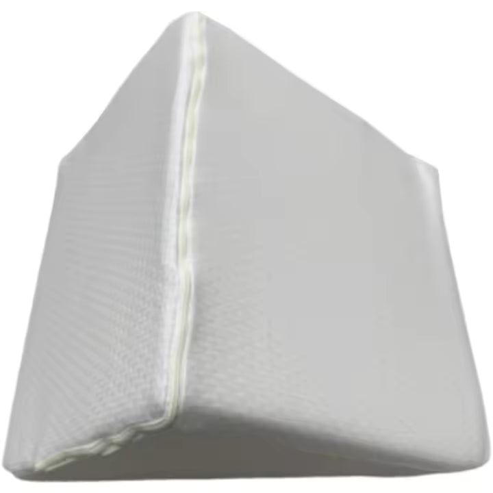 Almohada cojín con Forma de cuña para sofá y Cama. De Espuma Desenfundable blanca