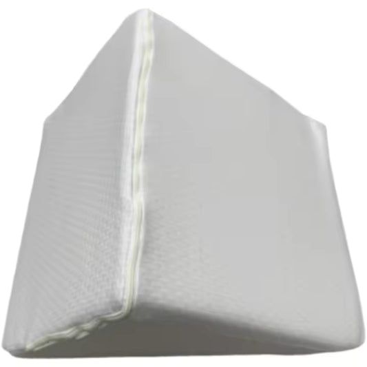 Almohada cojín con Forma de cuña para sofá y Cama. De Espuma Desenfundable  blanca