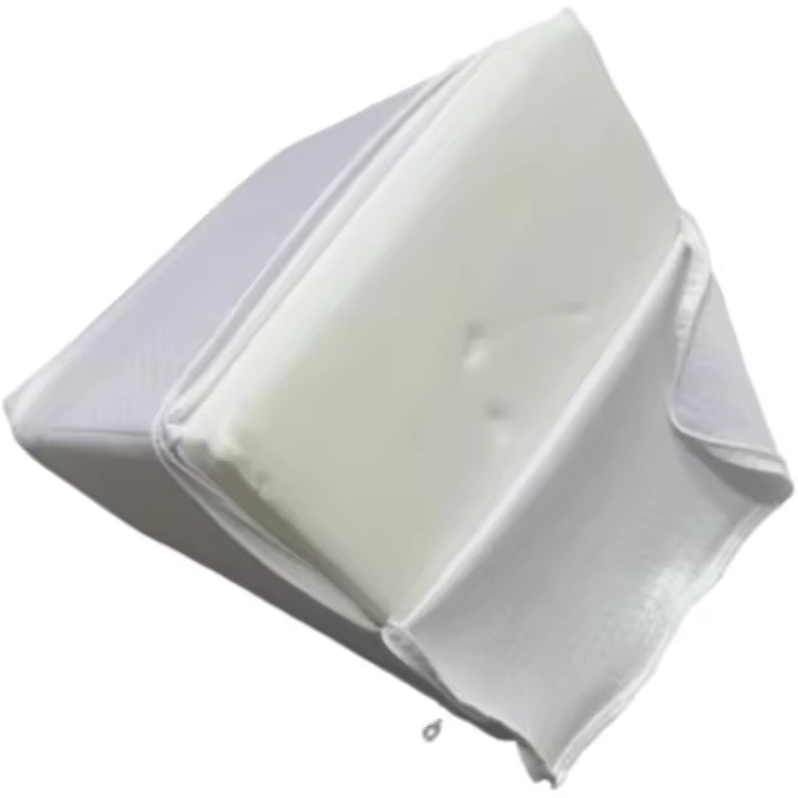 Almohada cojín con Forma de cuña para sofá y Cama. De Espuma Desenfundable blanca