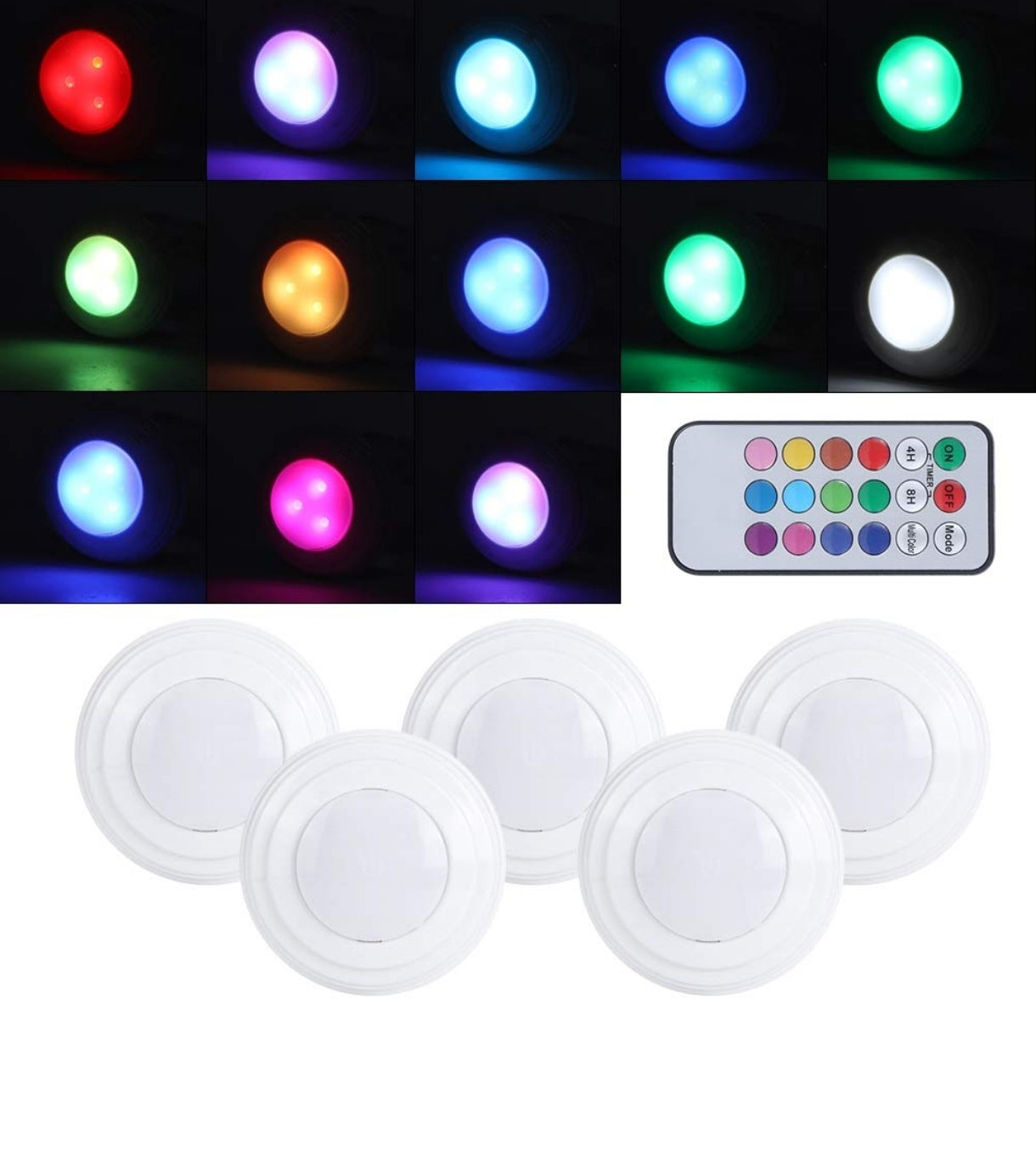 Luz LED para debajo del armario con control remoto lámpara de armario