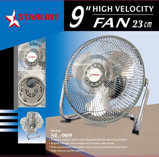 Ventilador 9″ Alta velocidad 23cm 38W