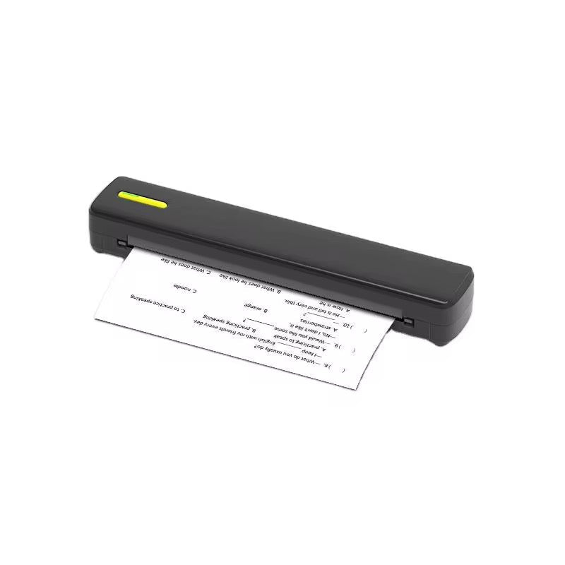Mini impresora portátil, papel térmico tamaño folio batería recargable
