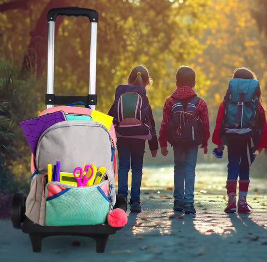 6 ruedas Mochila  ade aluminio plegable Carrito de equipaje de estudiante Carrito de mano de viaje para estudiante Mochila