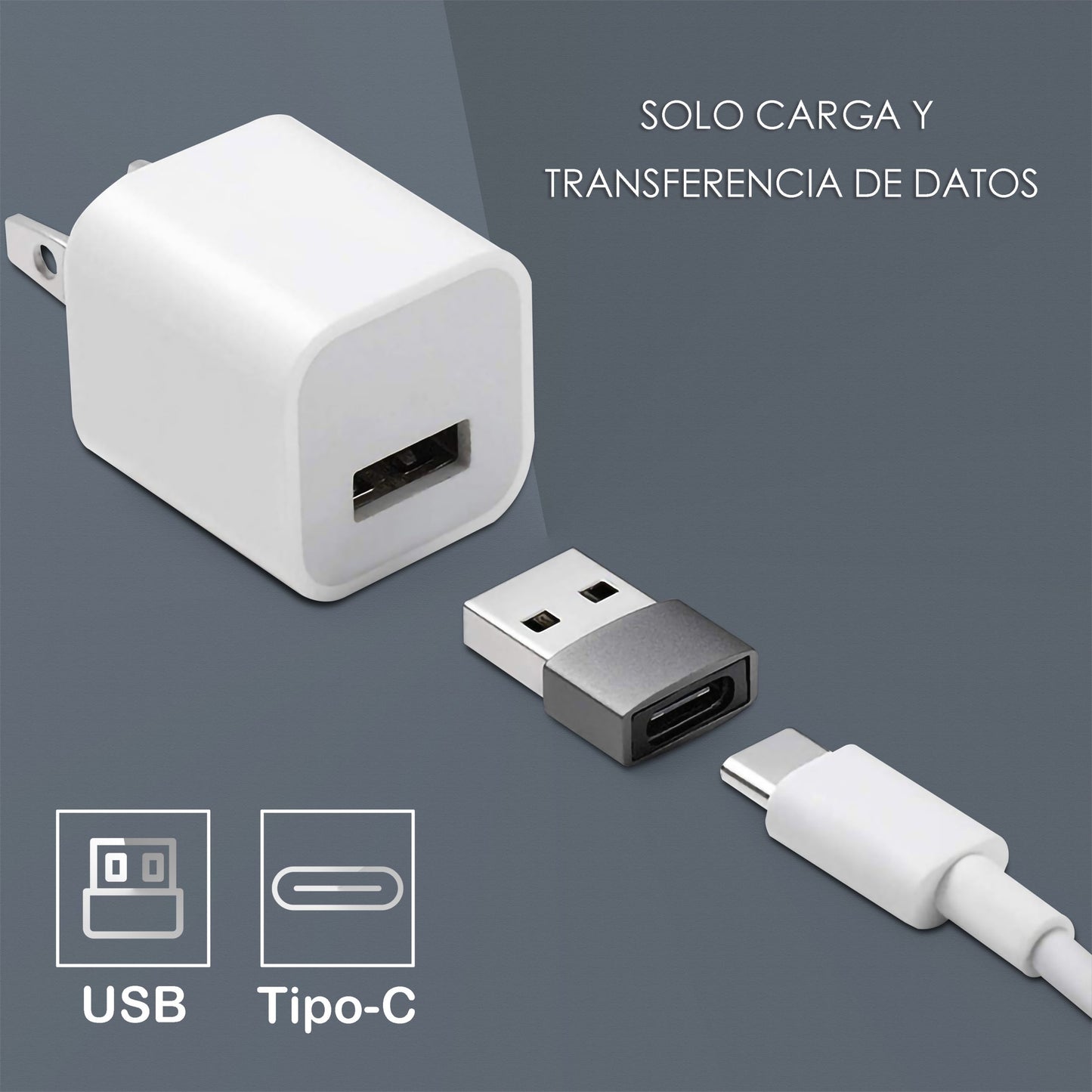 Adaptador Tipo-c macho a USB-A hembra