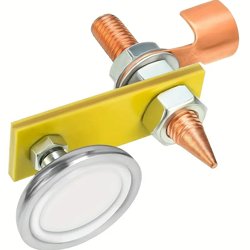 1pc Soporte Magnético de Soldadura Mejorado, Pinza de Succión Fuerte con Cabeza Magnética,