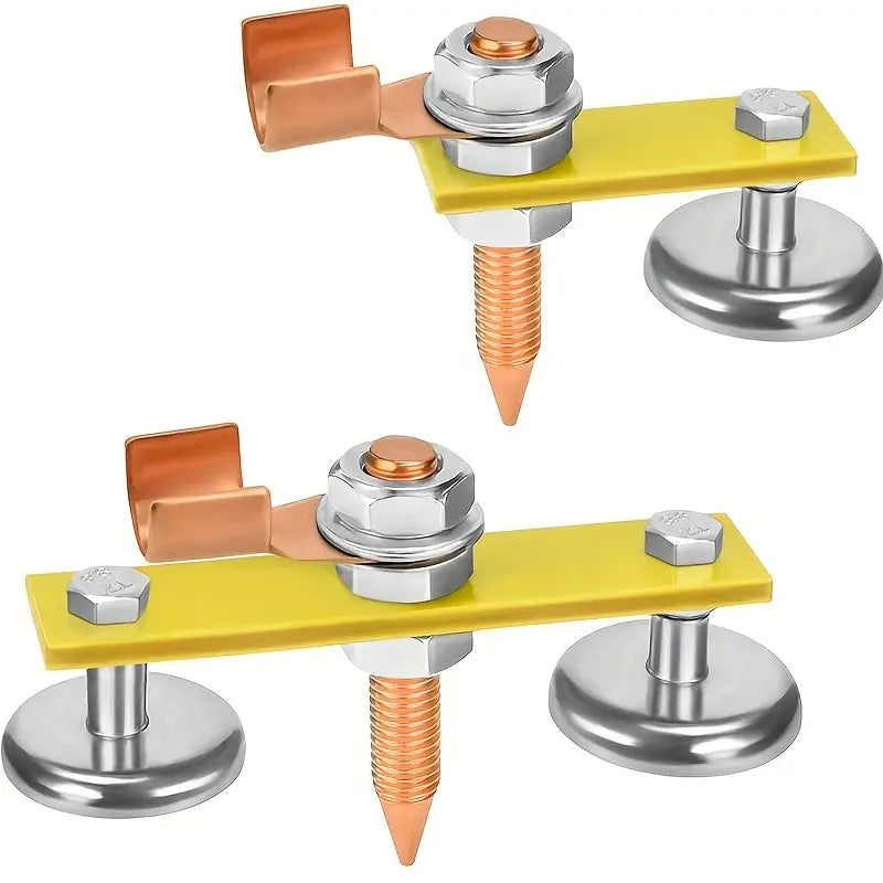 1pc Soporte Magnético de Soldadura Mejorado, Pinza de Succión Fuerte con Cabeza Magnética,