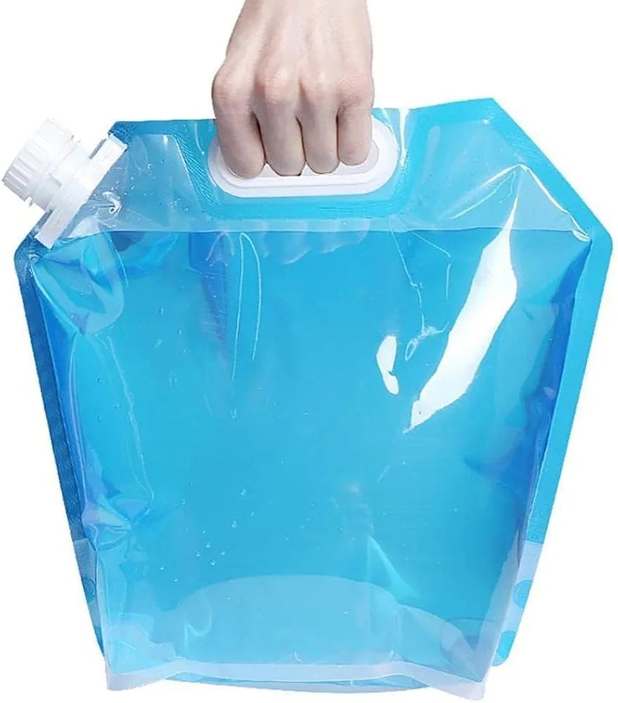 Bolsa de agua plegable, contenedor de agua plegable portátil,  10 L