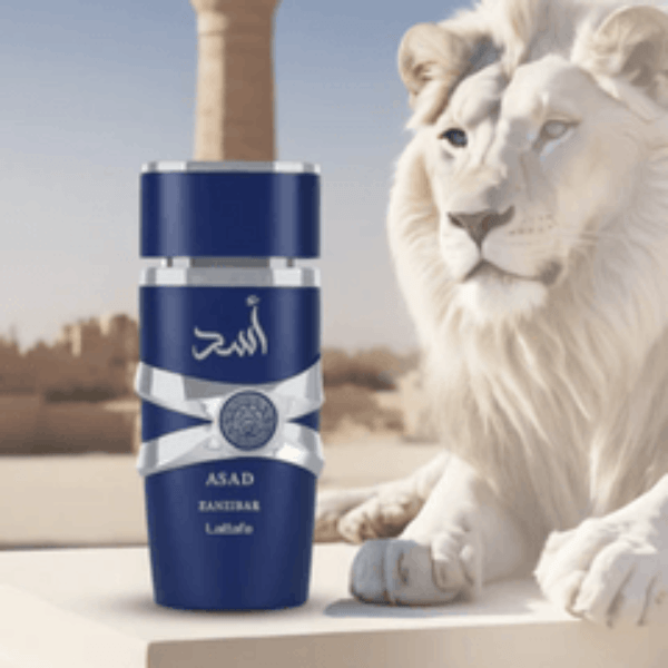 Asad Zanzibar Eau De Parfum es un perfume masculino que ofrece una fragancia rica y envolvente, ideal para hombres que aprecian una combinación de notas orientales y amaderadas. Conocida por sus composiciones exóticas y sofisticadas, la marca Lattafa trae