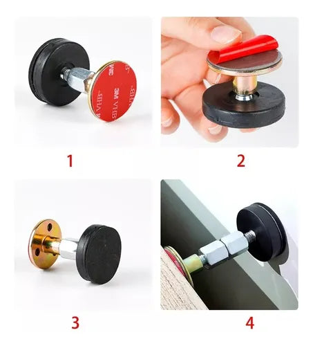 Tope Cama Pared Mueble Ajustable Antivibración Mediano