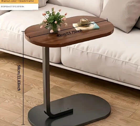 Mesa en forma de U: la mesa auxiliar en forma de U se puede colocar junto al sofá o la cama e insertar en el hueco. Instalación que ahorra espacio. Puedes apoyar cómodamente tu pausa para el café sentado en el sofá, trabajando en el ordenador o leyendo an