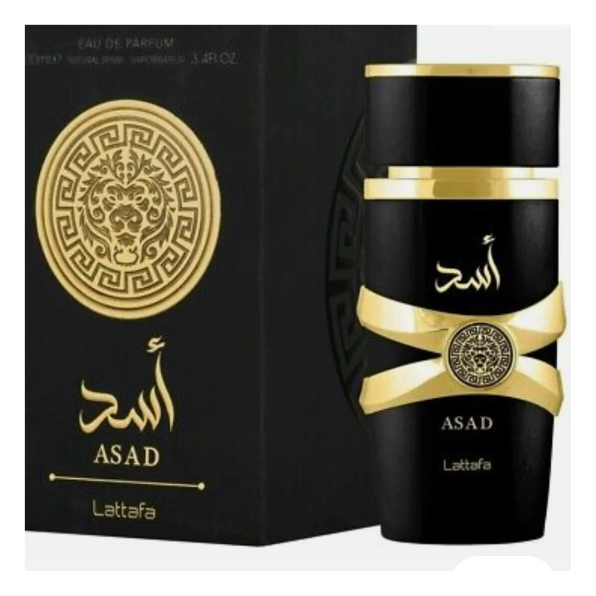 Lattafa Asad es una fragancia de vainilla.
Notas altas: pimienta negra, piña, tabaco.
Notas de corazón: café, pachulí, iris.
Notas de fondo: ámbar, vainilla, maderas secas, benzaína, ládano,
fragancia duradera.