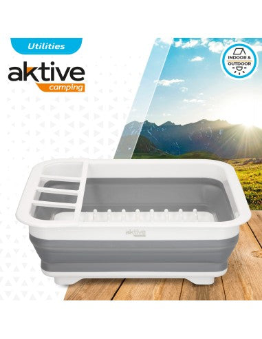 Escurreplatos plegable para camping