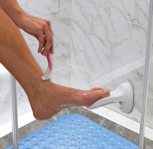 Soporte de plástico para reposapiés de ducha, práctico y práctico, fácil de instalar, moderno, resistente y duradero Juegos de