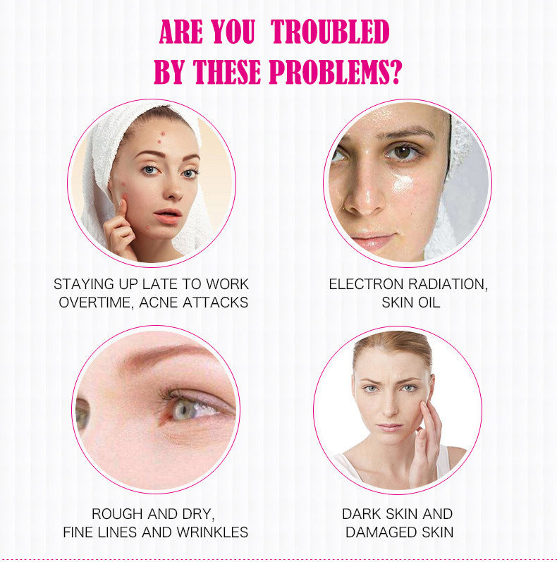 80 g de colágeno de caracol para crema facial hidratante de la piel antienvejecimiento blanqueador película protectora sábana facial cuidado de la piel