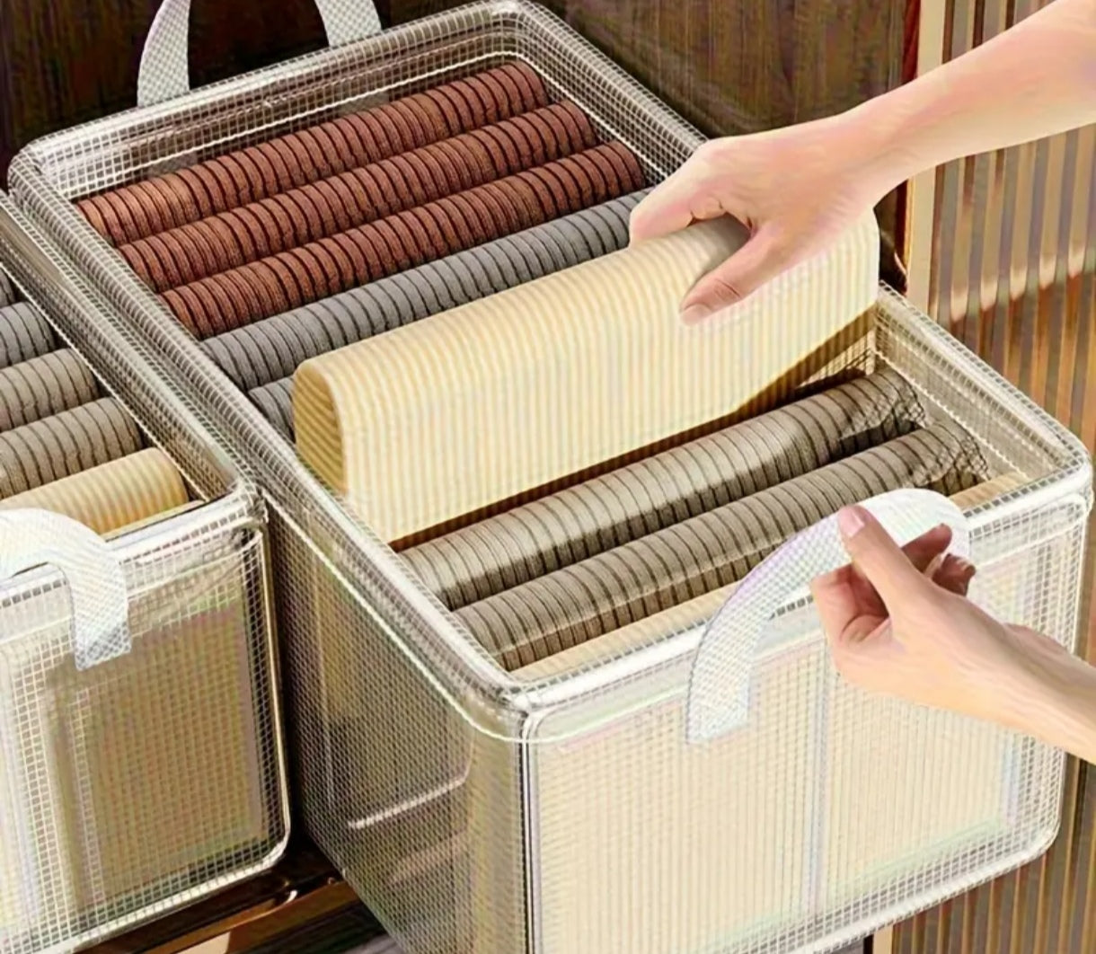 Caja para almacenar plegable