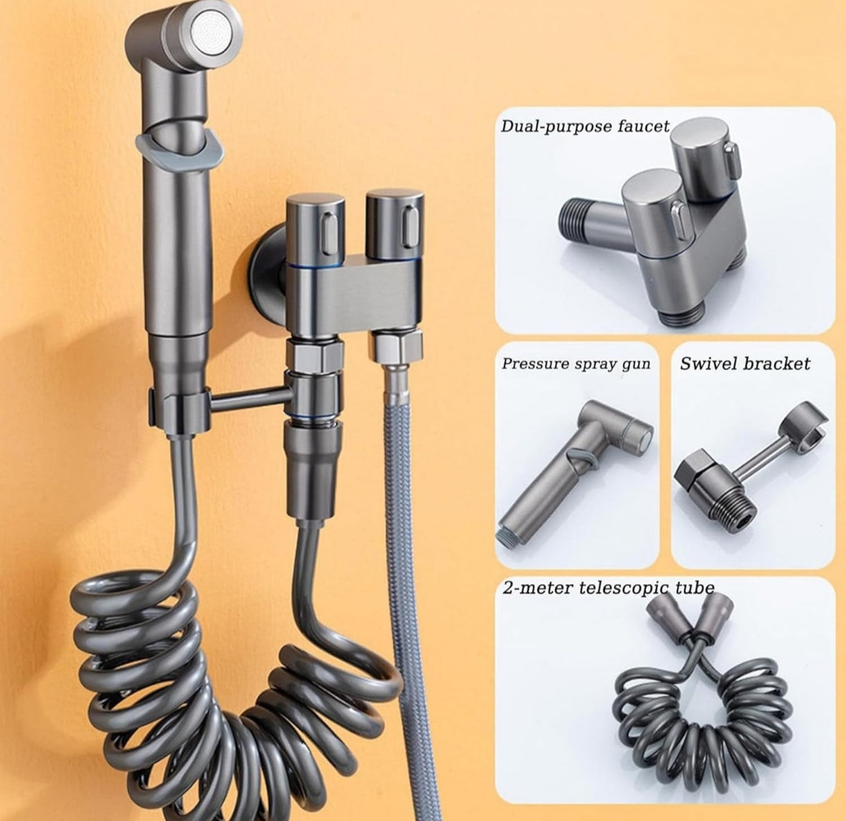 Adaptador de grifo doble para inodoro