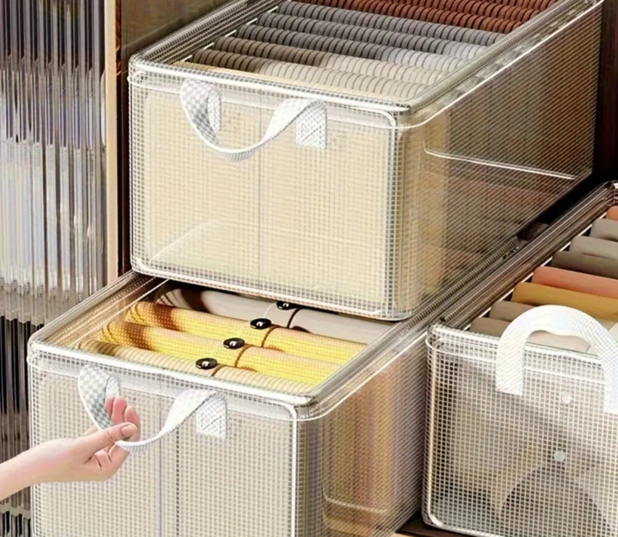 Caja para almacenar plegable