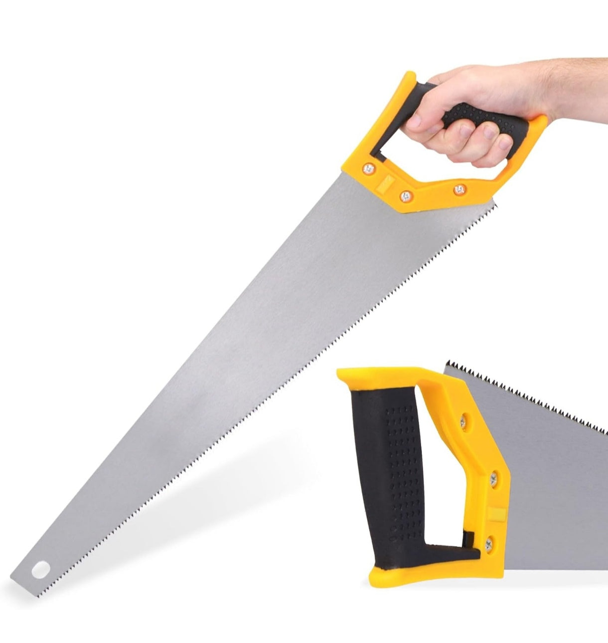 Serrucho de Carpintero, 450mm, Naranja / Negro