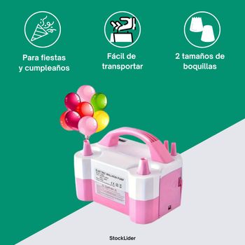Inflador Globos Electrico | Bomba De Globo Eléctrica Con Doble Boquilla | Bomba De Aire Eléctrica De Alta Potencia 600w