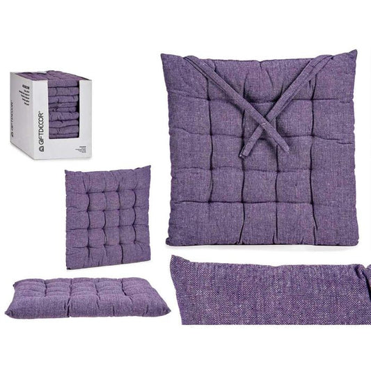 Cojín para sillas  lila 40 x 5,5 x 40 cm