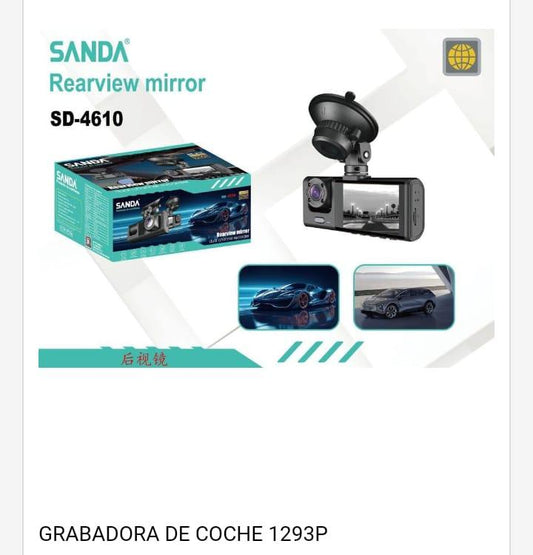 Retrovisor con doble cámara para coche Sanda
