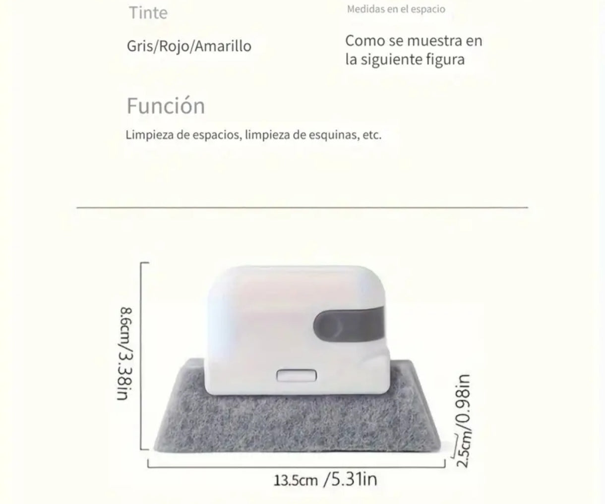 Cepillo para limpiar rieles de la ventana