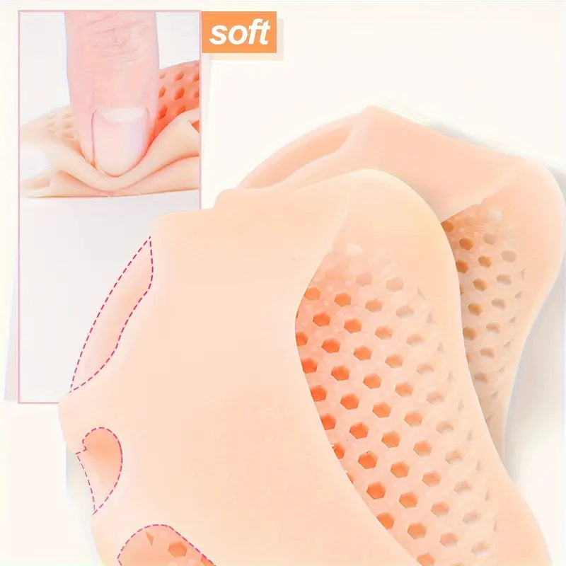 almohadillas de gel para pies, adecuadas para la parte delantera del pie, una talla para todos.