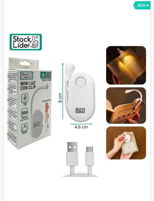 Mini luz con clip